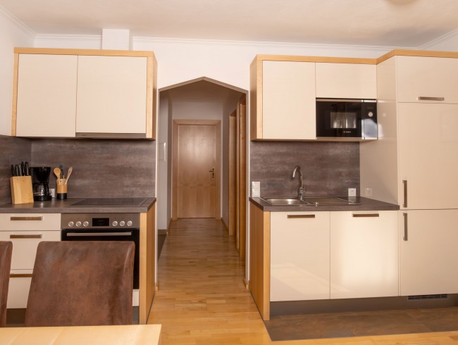 Gut durchdachte K&uuml;che in der Ferienwohnung Reiter in Flachau