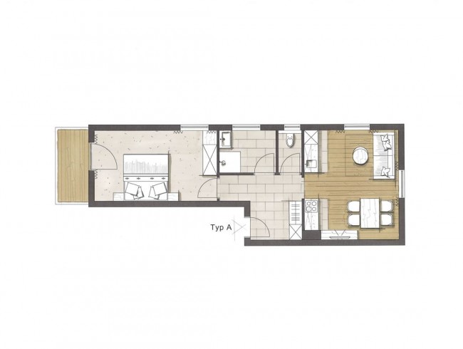 Skizze Appartement A